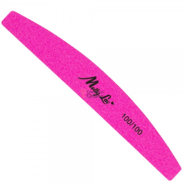 Pila infinity slim Mollylac semiluna din lemn 100/100 pentru unghii 503177
